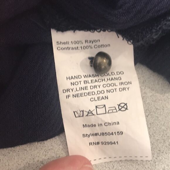 Suzanne Betro, Blue Sheer Tank Dress w Side Pockets and Slits, Medium - Picture 10 of 11